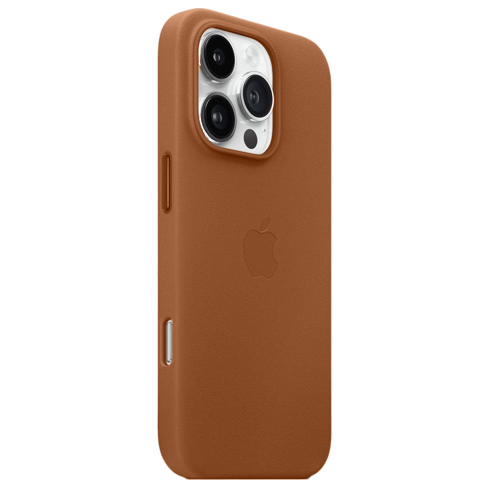 iPhone 16 Pro Leather Case Magsfe - Saddle Brown